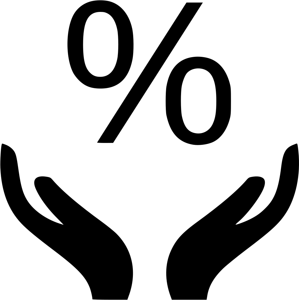 Percentage Icon Background PNG Image