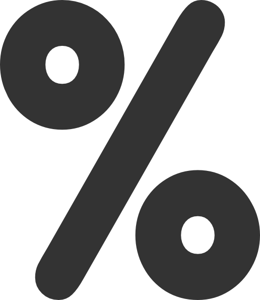 Percentage Symbol Background PNG Image