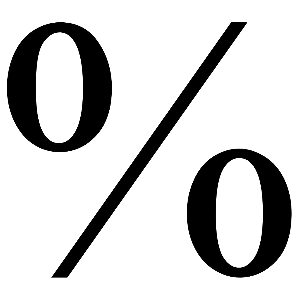 Percentage Symbol Transparent Background