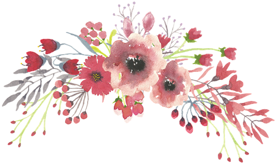 Pink Water Color Flower Transparent Images