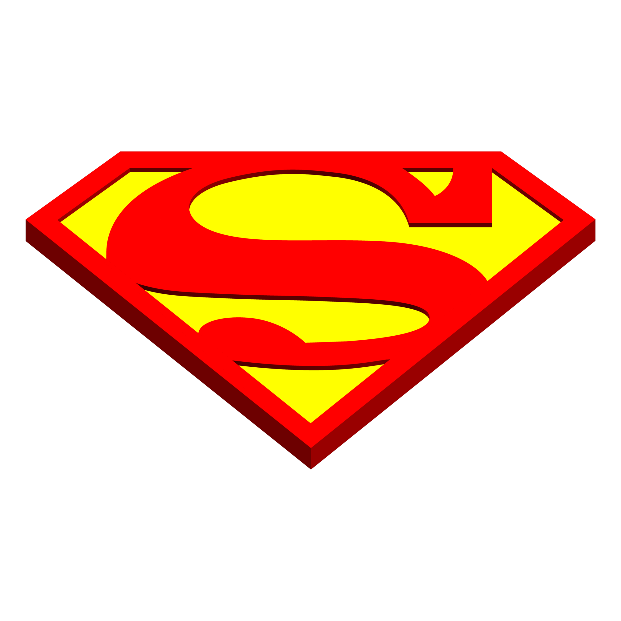 Red Superman Logo PNG HD Quality