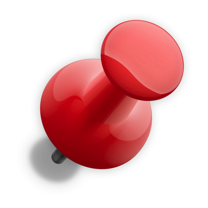 Red Thumbtack Transparent PNG
