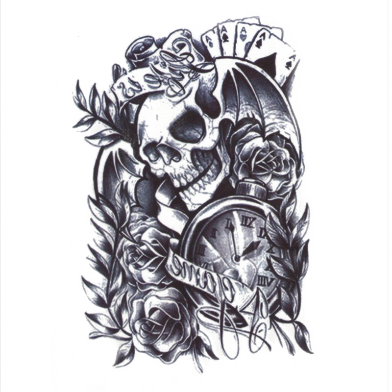 Skull Tattoo PNG HD Quality