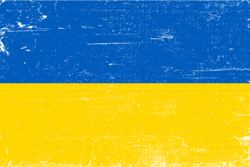 Square Ukraine Flag Background PNG Image