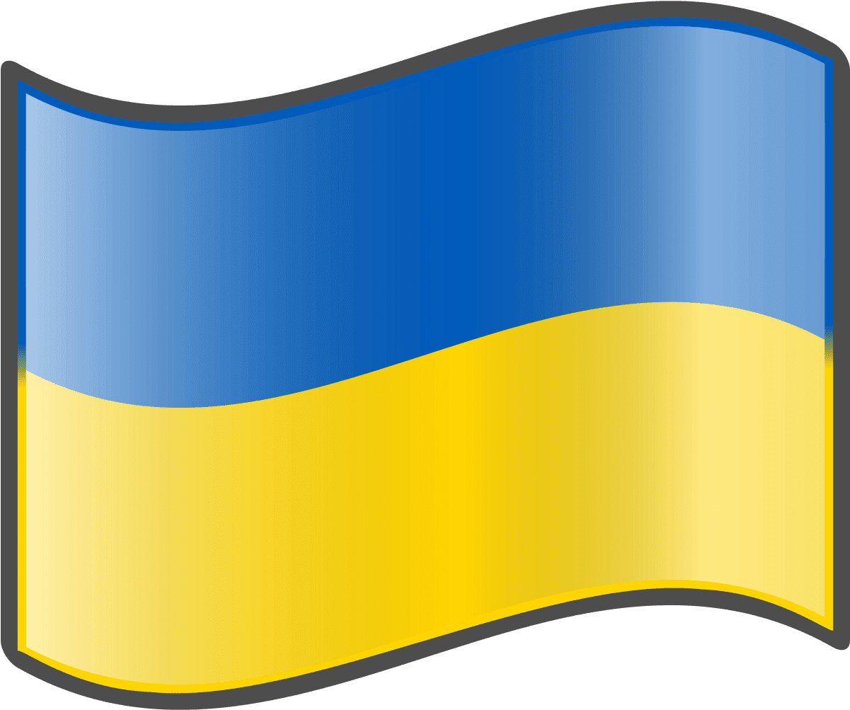 Square Ukraine Flag PNG HD Quality