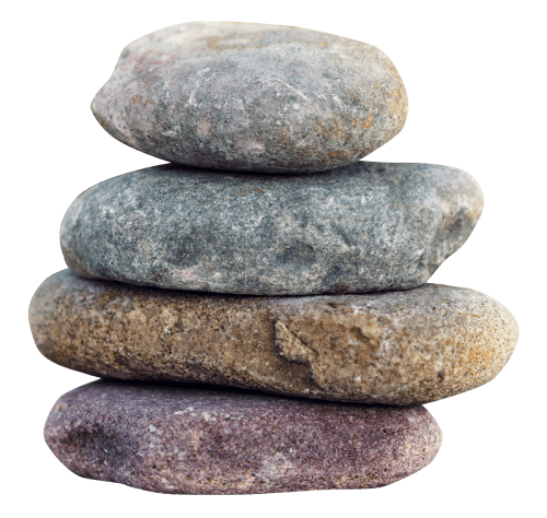 Stacked Pebble Stone Background PNG Image