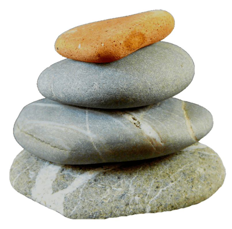Stacked Pebble Stone PNG Clipart Background
