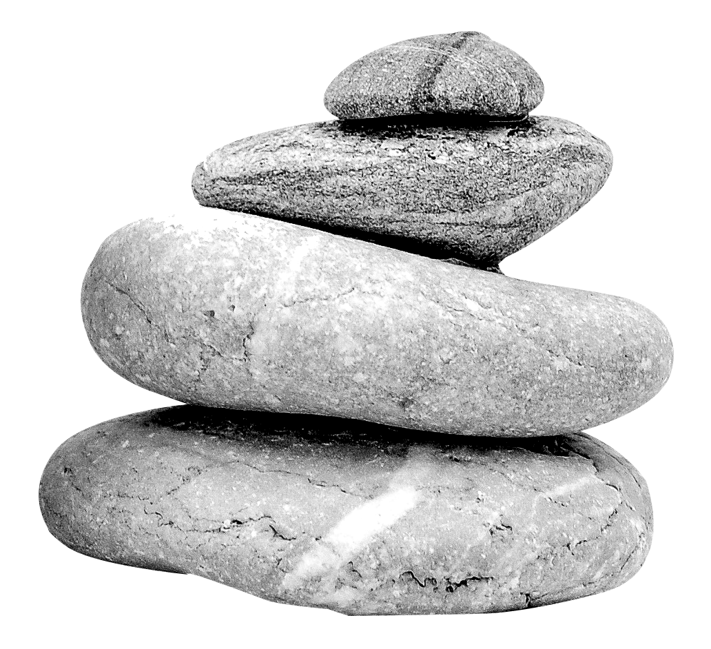 Stacked Pebble Stone Transparent Background