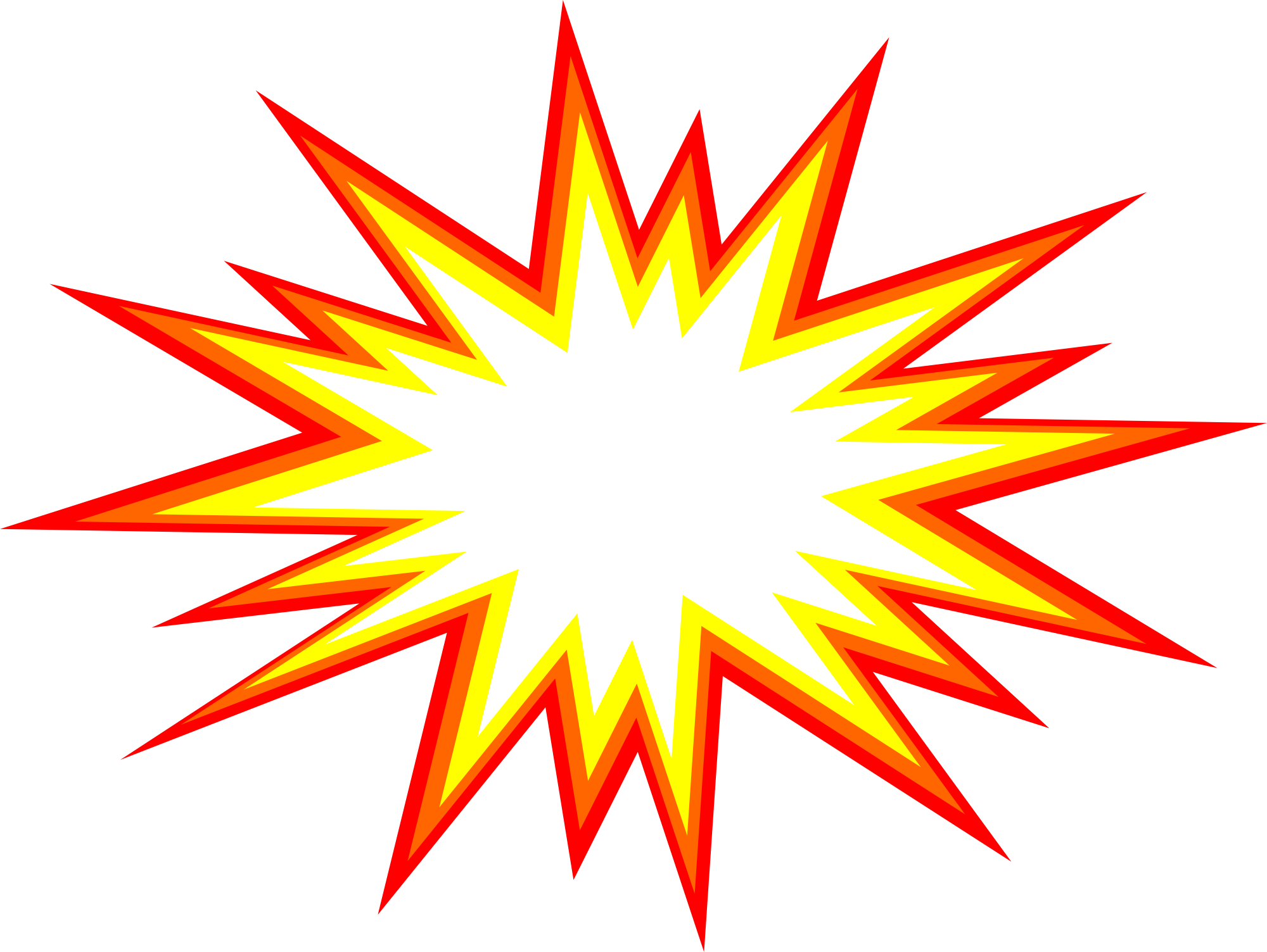 Starburst Explosion Background PNG Image