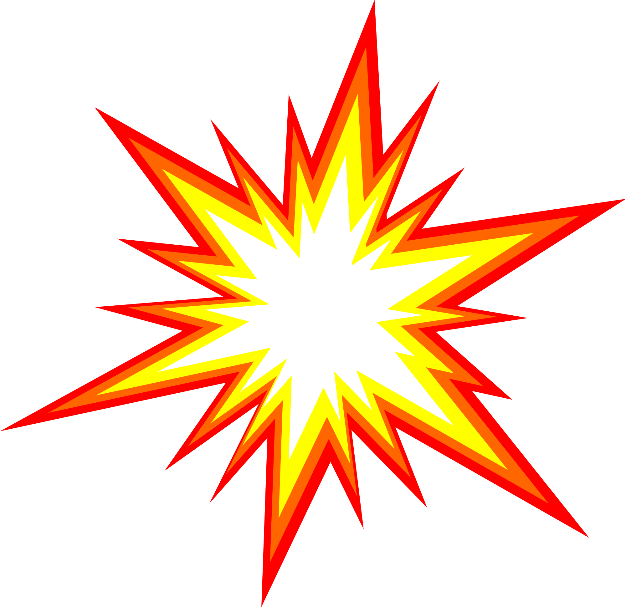 Starburst Explosion PNG HD Quality