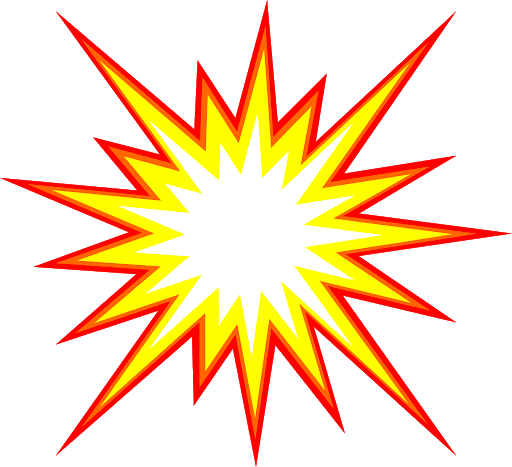 Starburst Explosion Transparent PNG