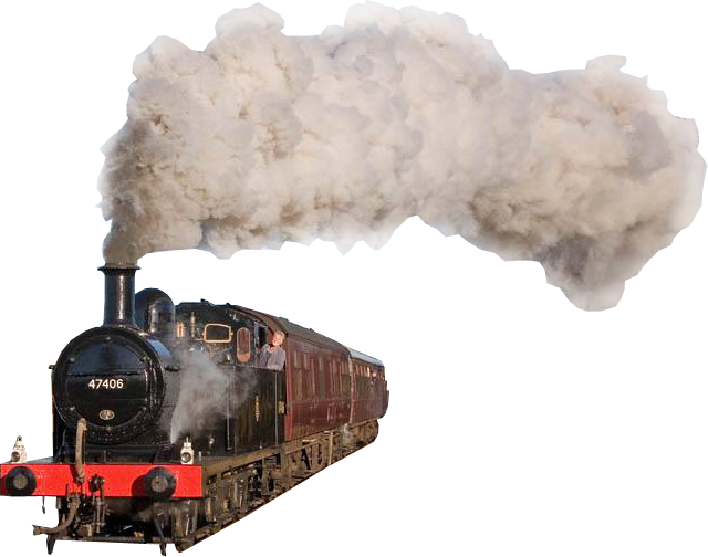 Steam Engine Train Background PNG Image
