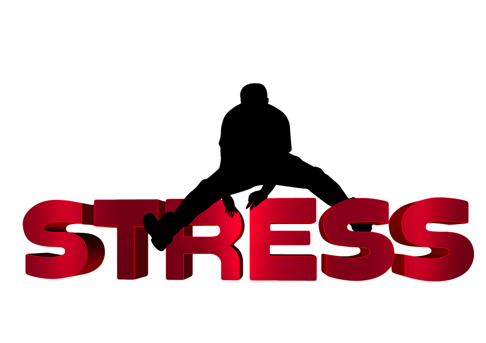 Stress Text Transparent Background