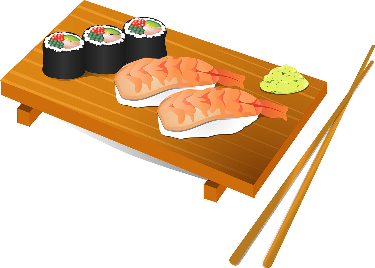 Sushi Background PNG Image