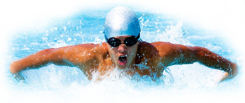 Swimming Sports Background PNG Image