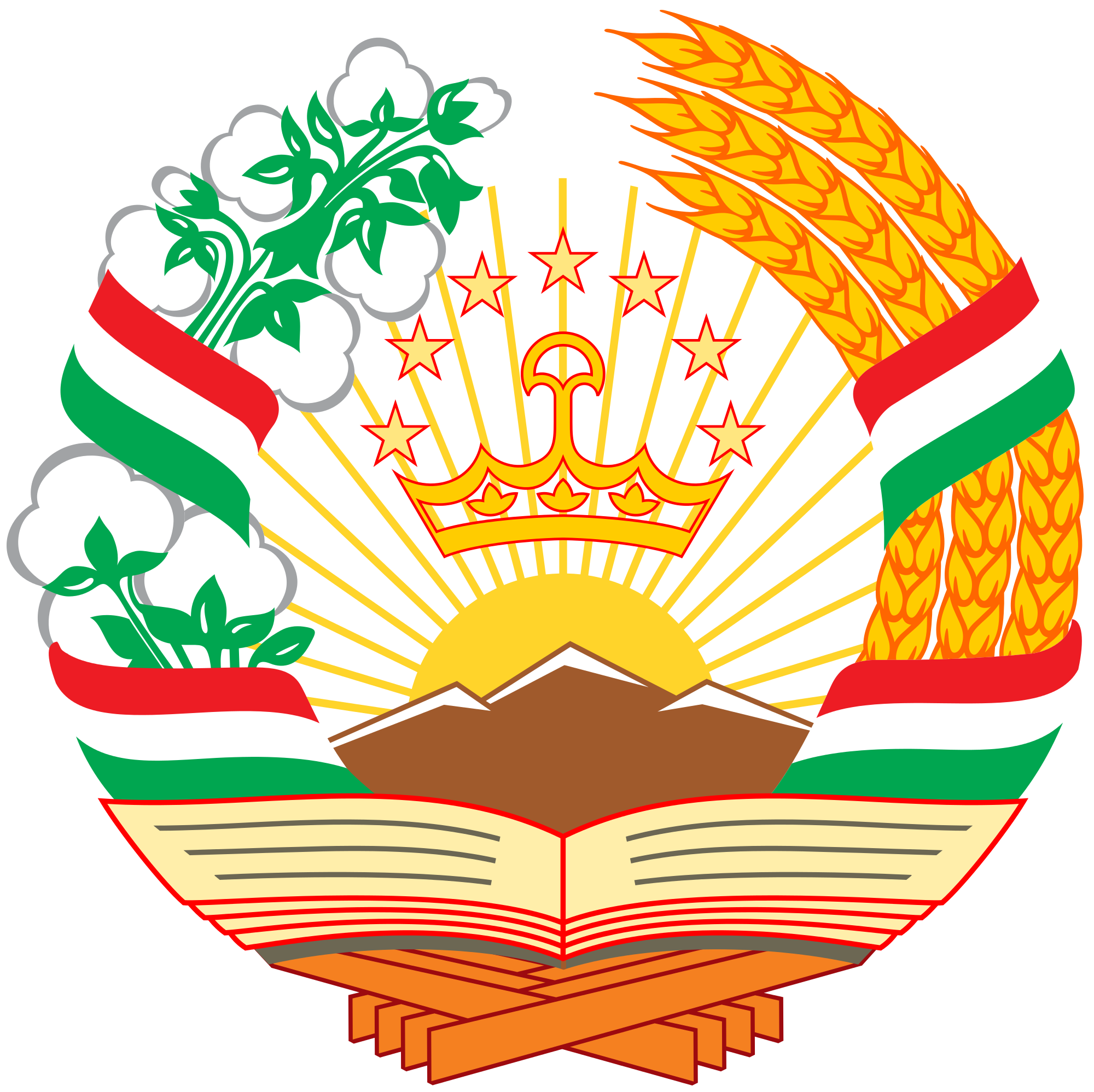 Tajikistan Flag Background PNG Image