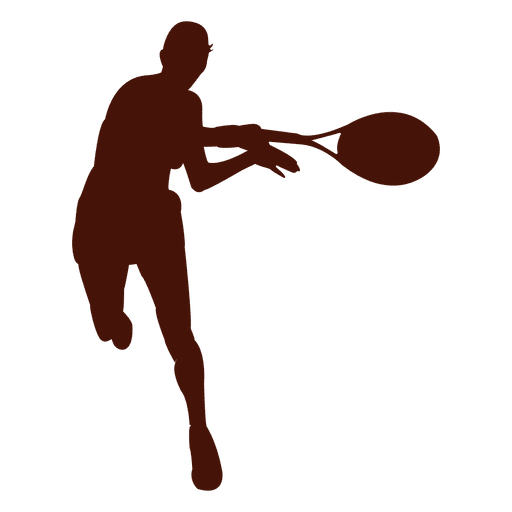 Tennis Silhouette Background PNG Image