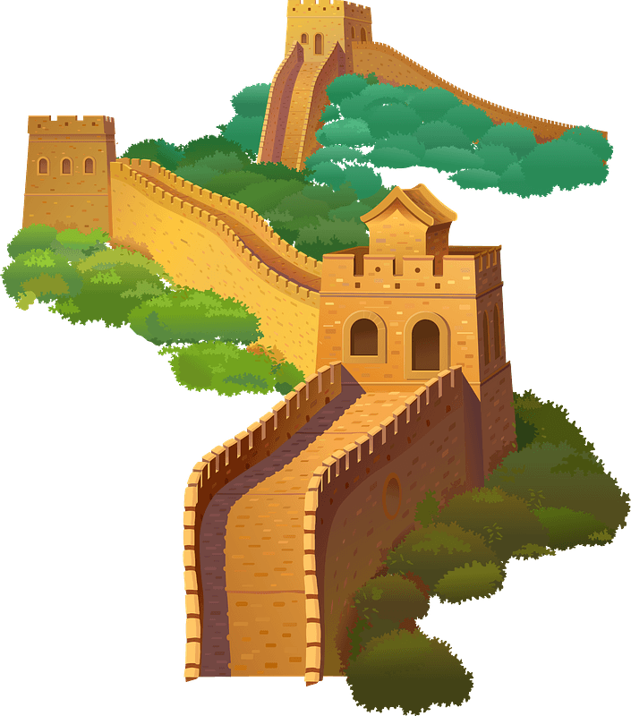 The Great Wall of China Background PNG Image