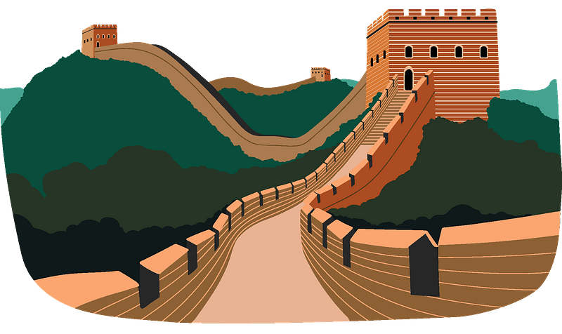 The Great Wall of China PNG HD Quality