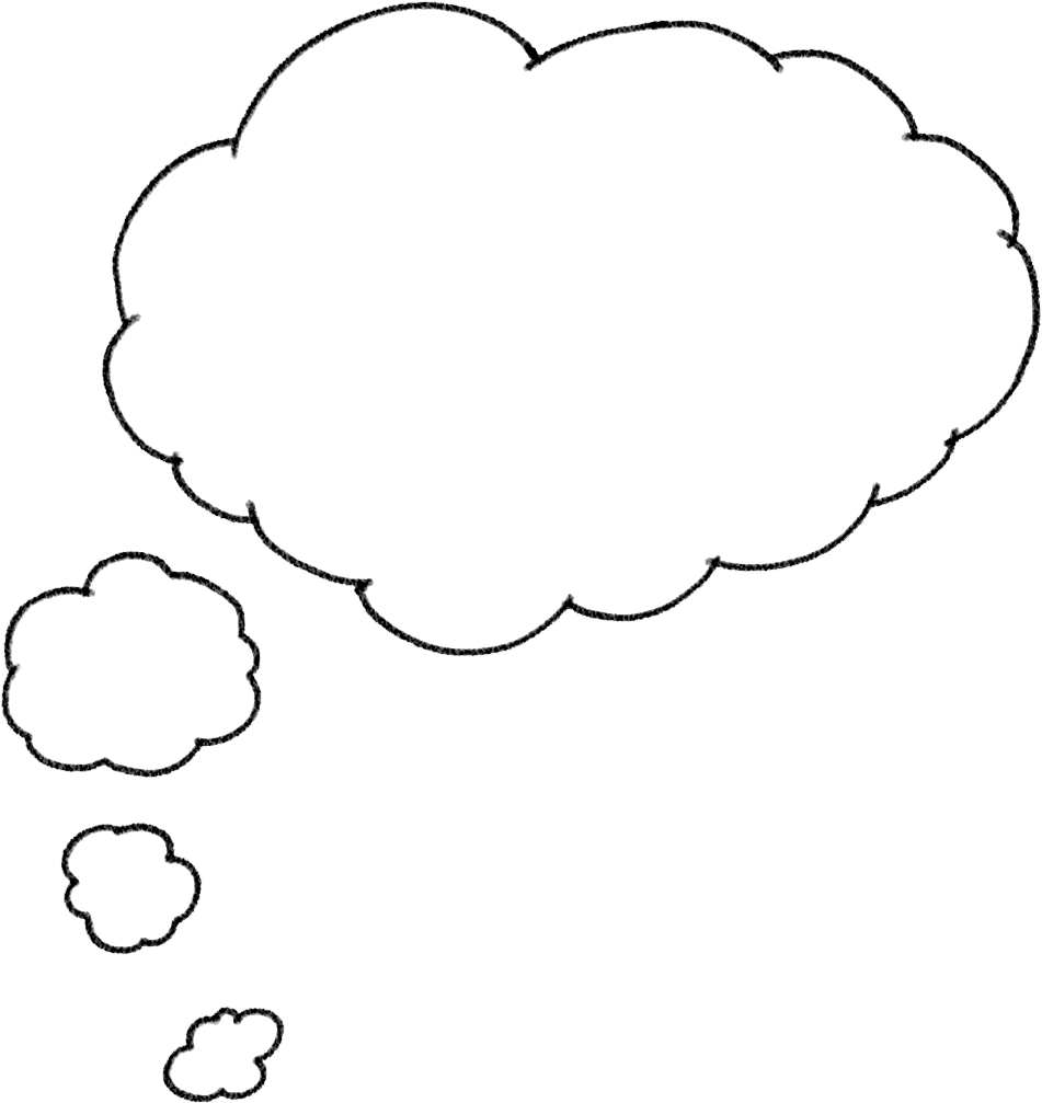 Thought Speech Bubble PNG Background