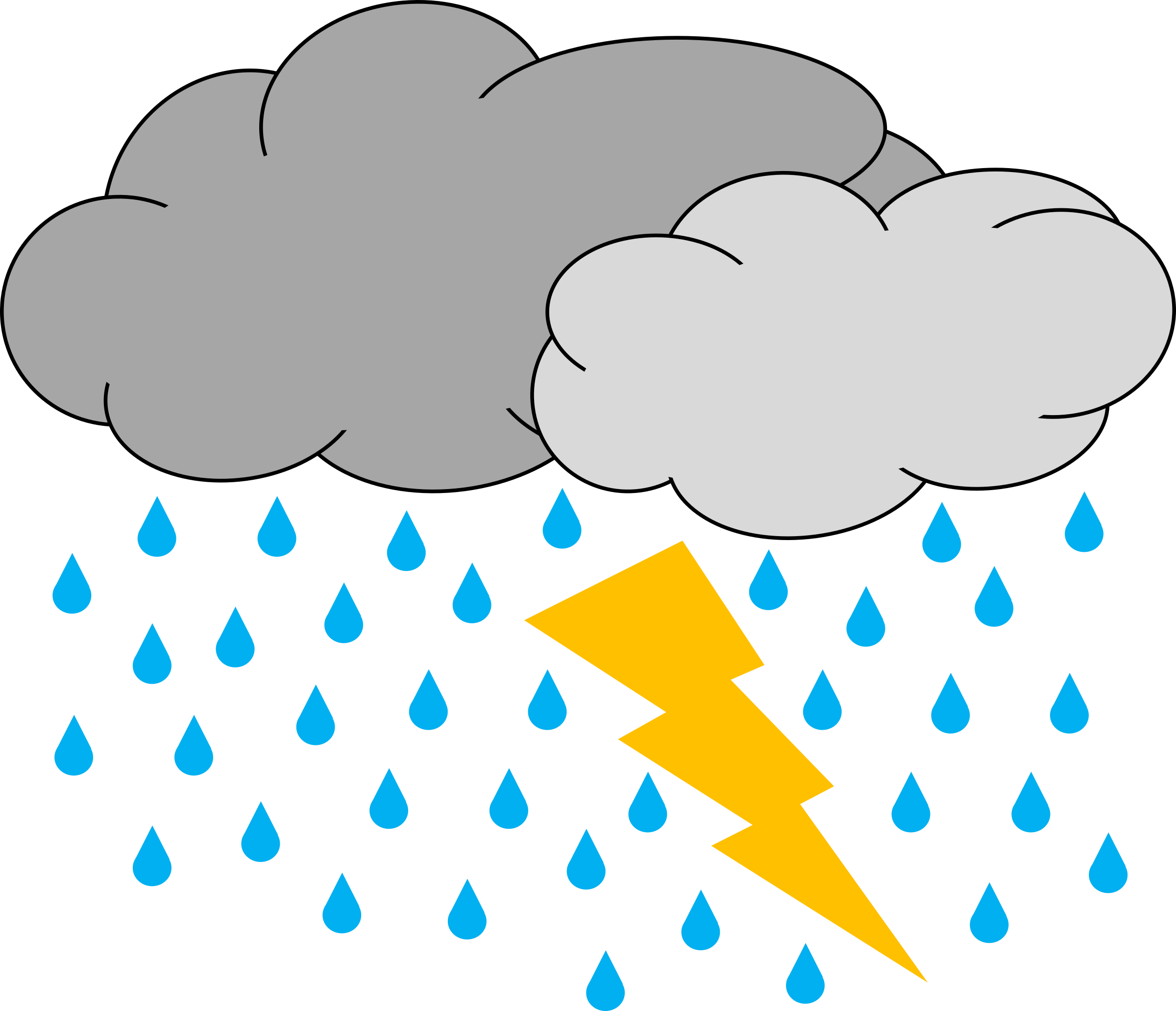 Thunderstorm PNG Clipart Background