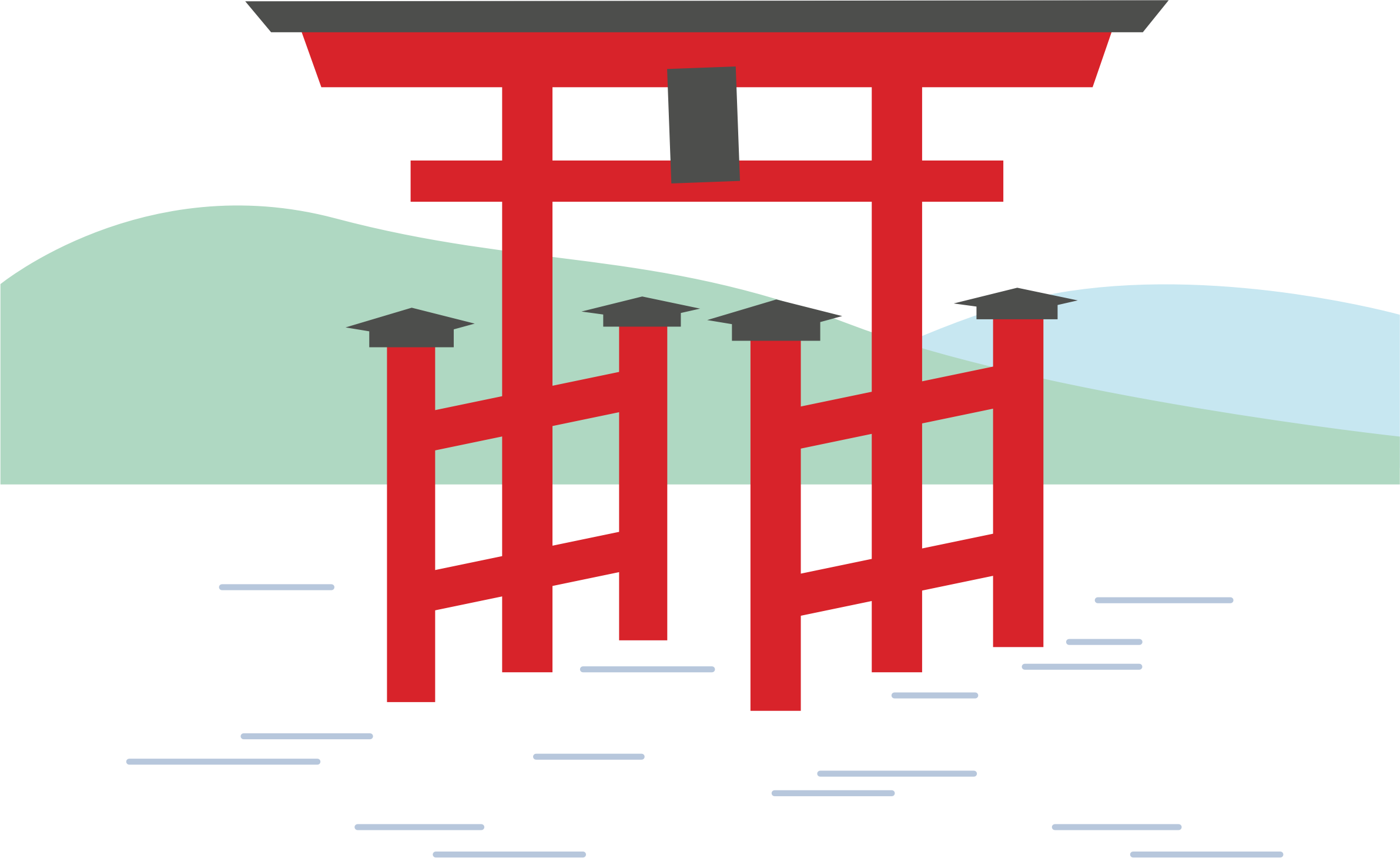 Torii Gate Background PNG Image