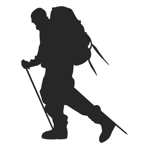 Trekking Silhouette PNG Clipart Background