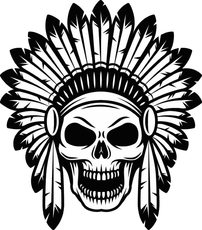 Tribal Skull Tattoo Download Free PNG