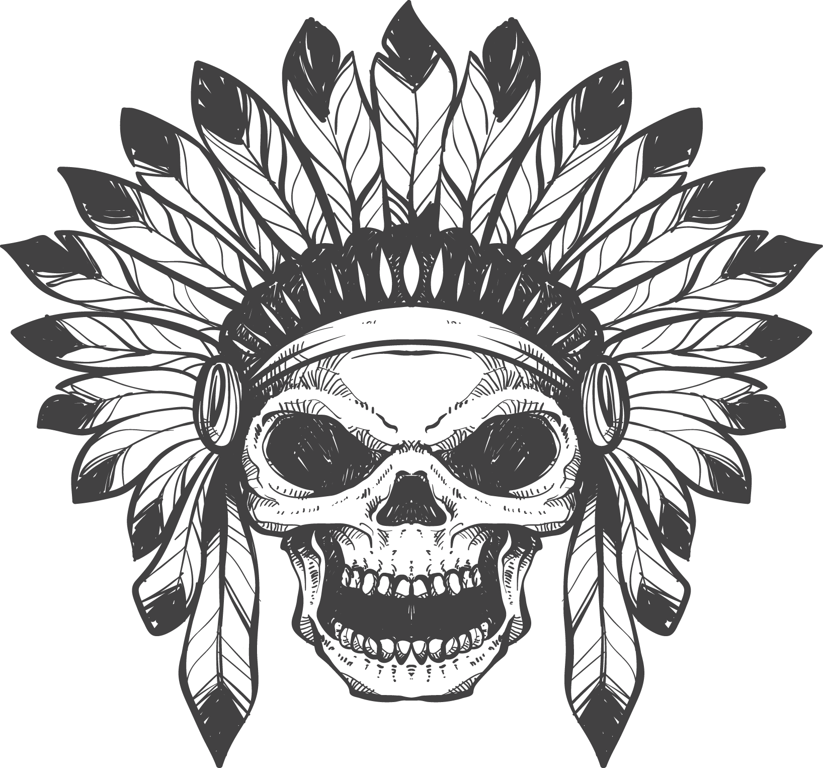 Tribal Tattoo Background PNG Image