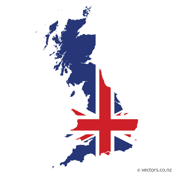 UK Map Background PNG Image