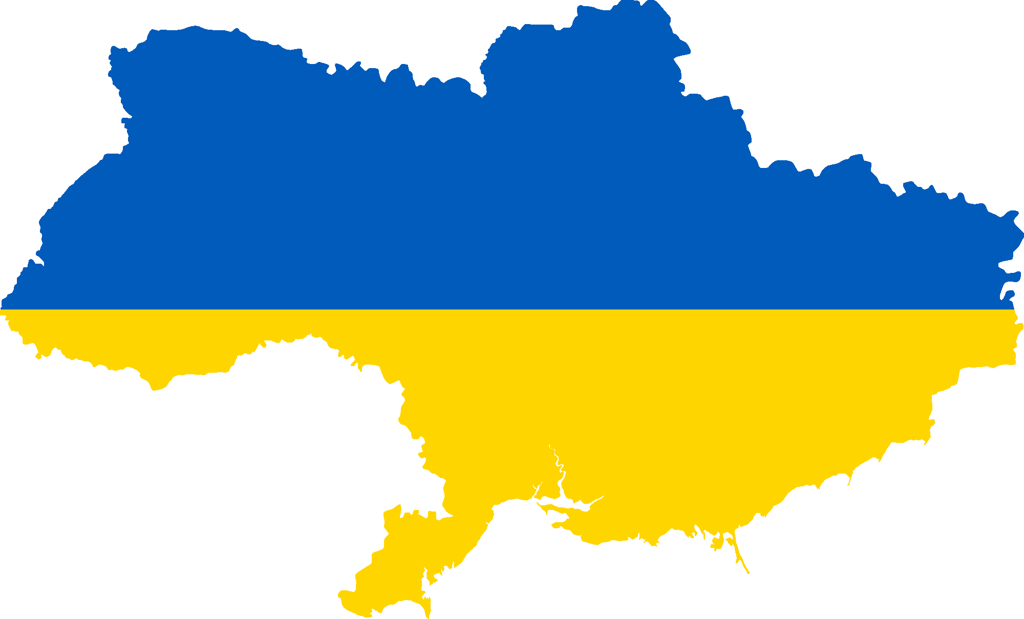 Ukraine Flag Transparent Background