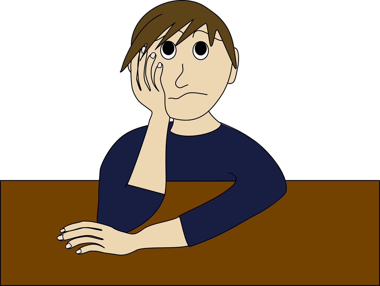 Unhappy Guy Vector Transparent PNG
