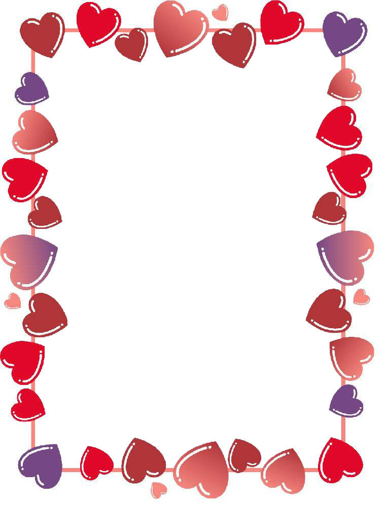 Valentines Day Border Free PNG