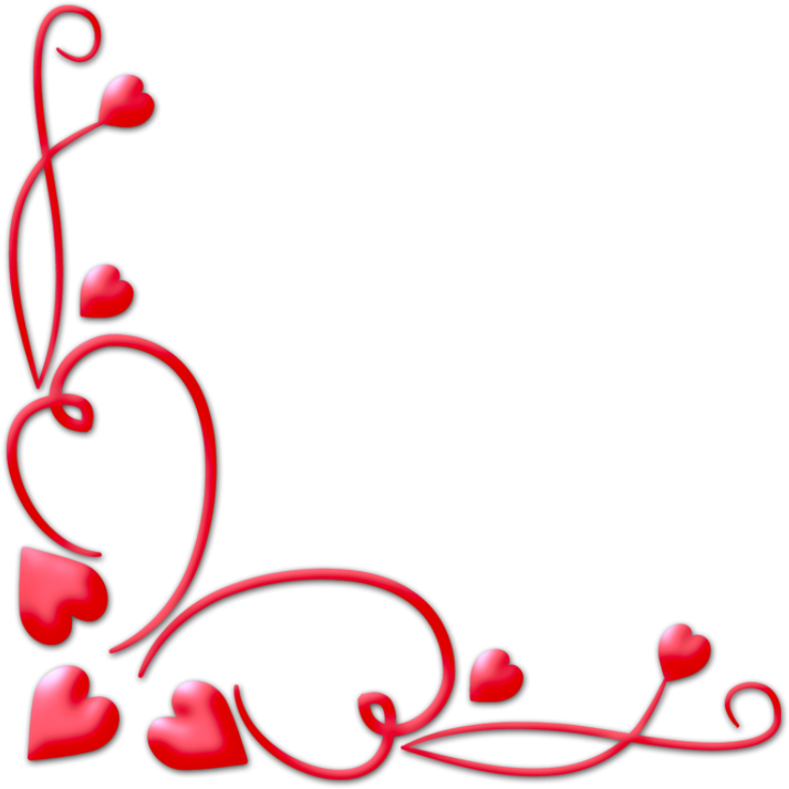 Valentines Day Border PNG Clipart Background