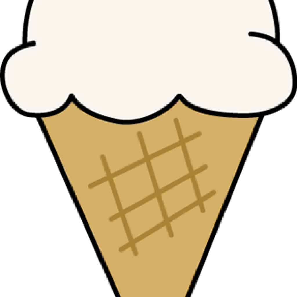 Vanilla Ice Cream Cone PNG HD Quality