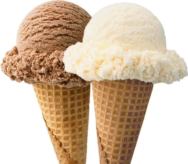 Vanilla Ice Cream Cone Transparent File