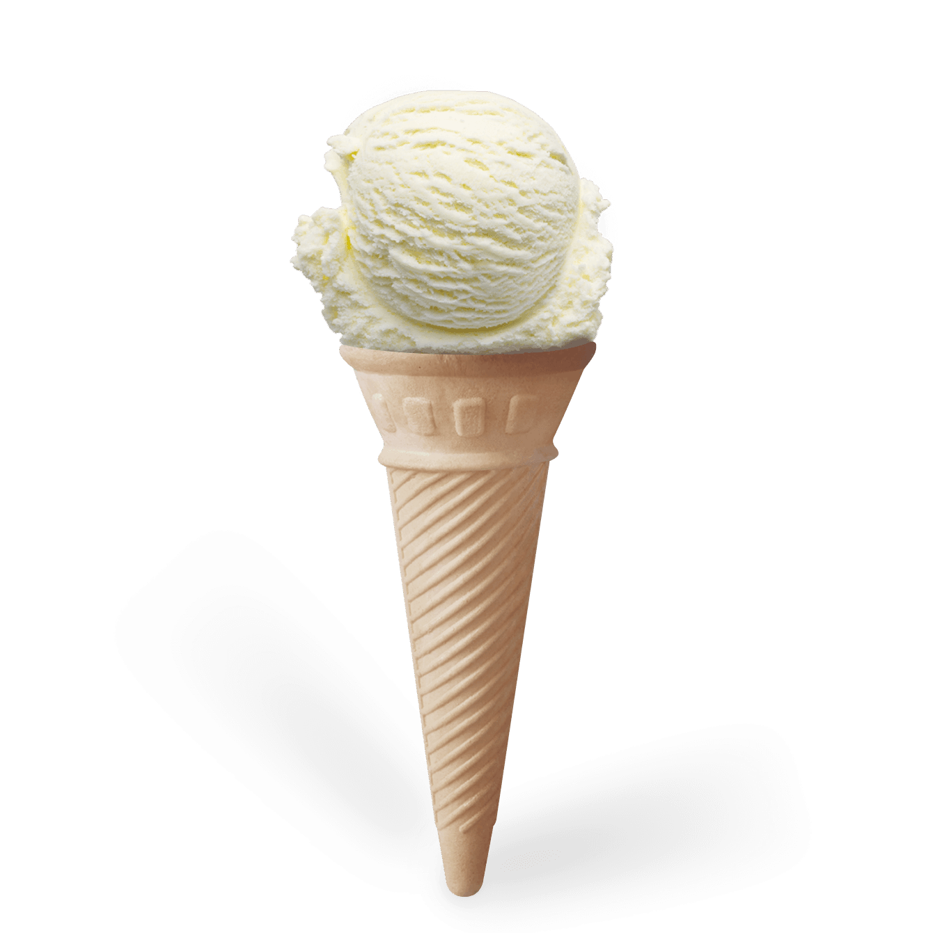 Vanilla Ice Cream Cone Transparent Free PNG