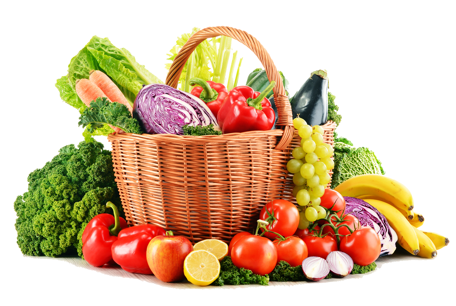 Vegetable Collection Background PNG Image