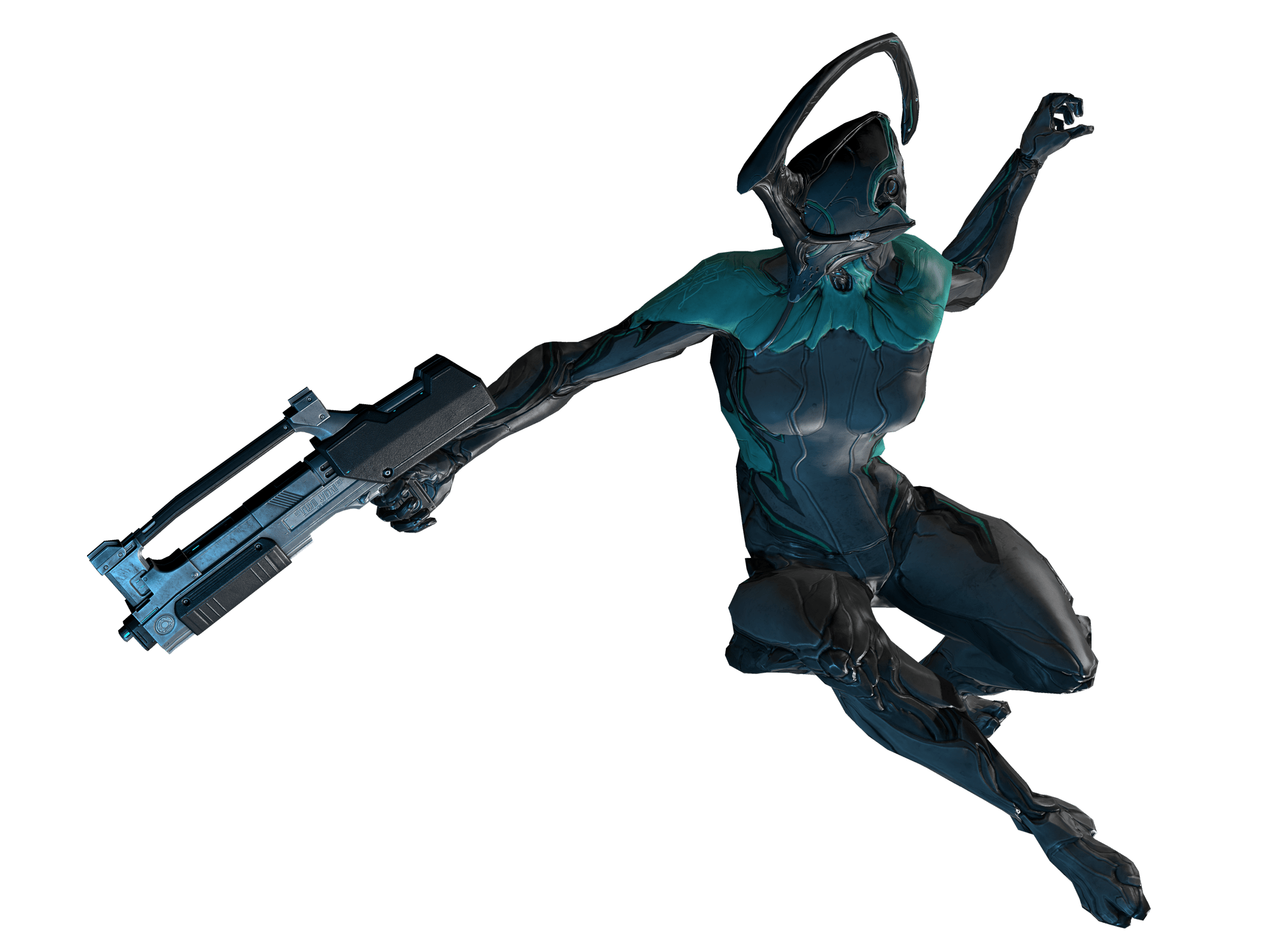 Warframe Character Background PNG Image