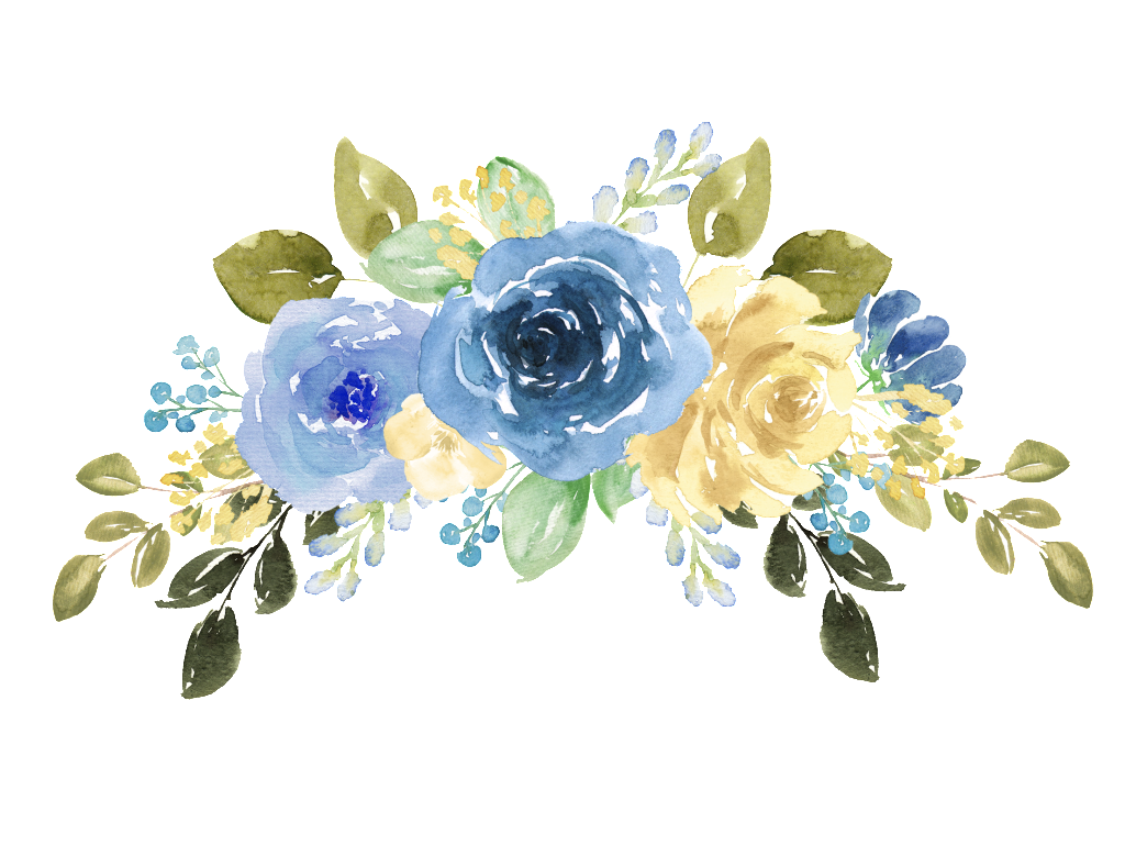 Water Color Flower PNG HD Quality