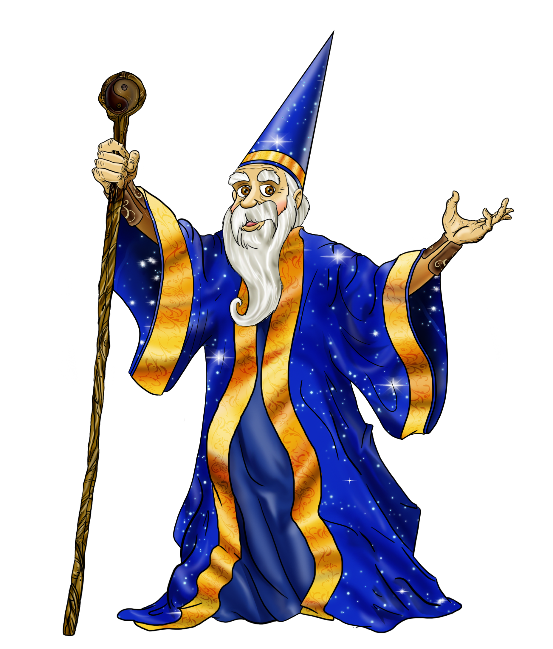 Wizard Vector PNG Clipart Background
