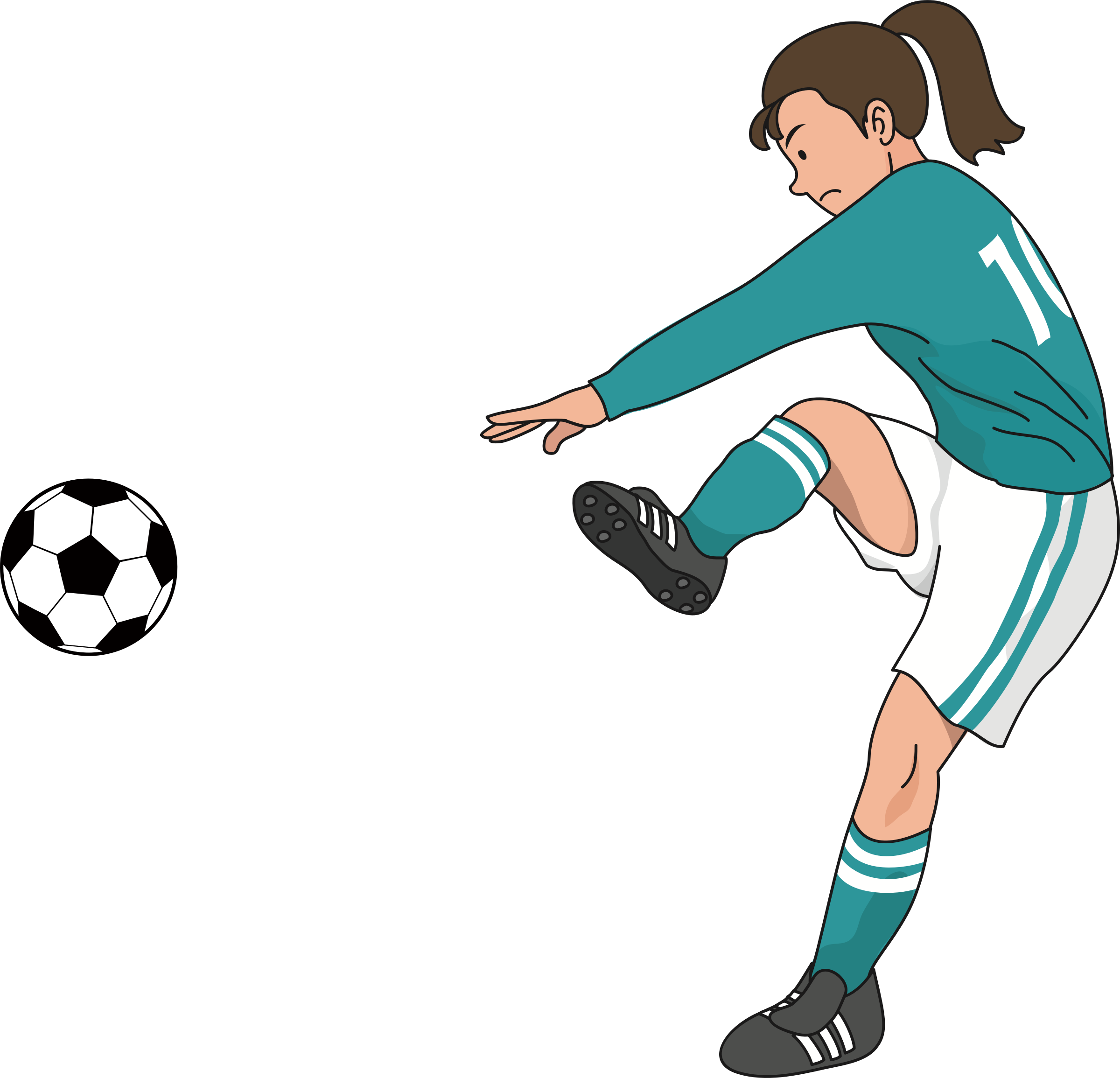 Women Football PNG Clipart Background