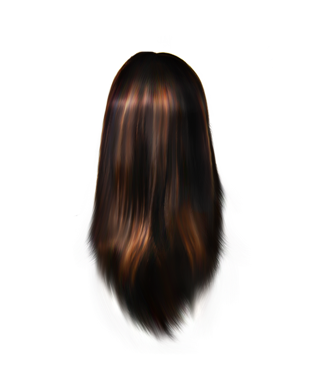 Women Imagen transparente del cabellos