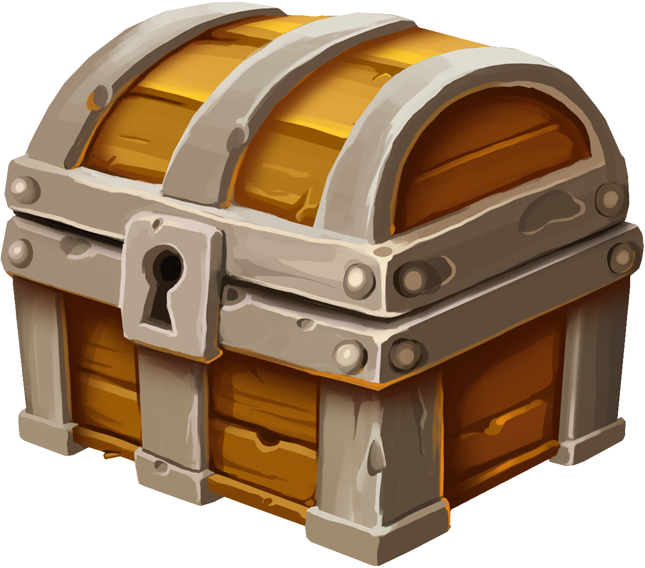Wooden Treasure Chest PNG HD Quality