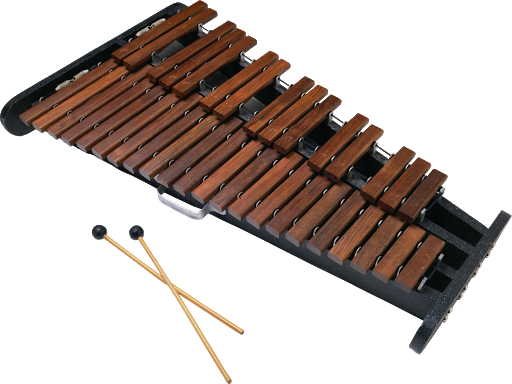 Xylophone Instrument Background PNG Image