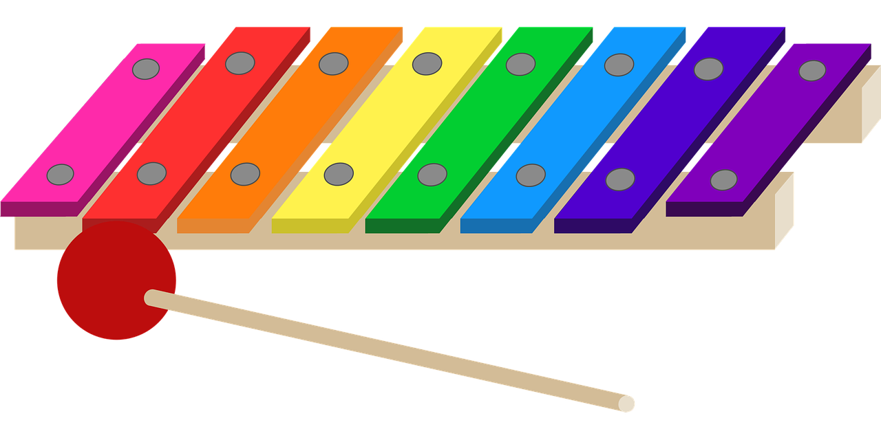 Xylophone instrument PNG Clipart fond
