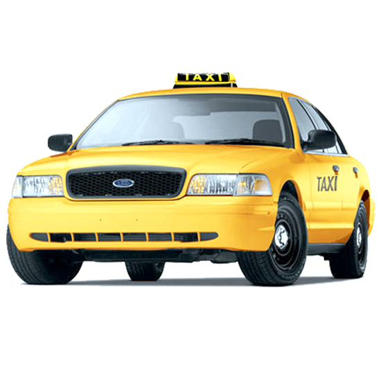 Yellow Taxi Cab Transparent Background