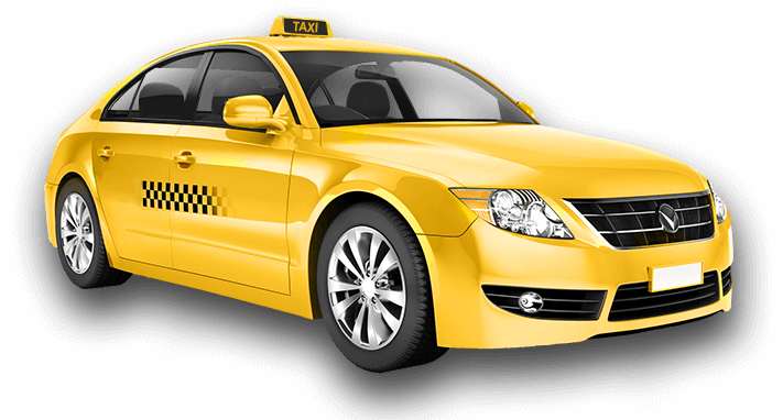 Yellow Taxi Cab Transparent Free PNG