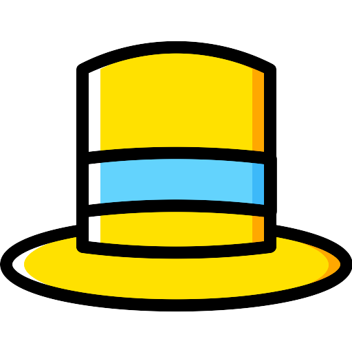 Yellow Top Hat PNG Clipart Background