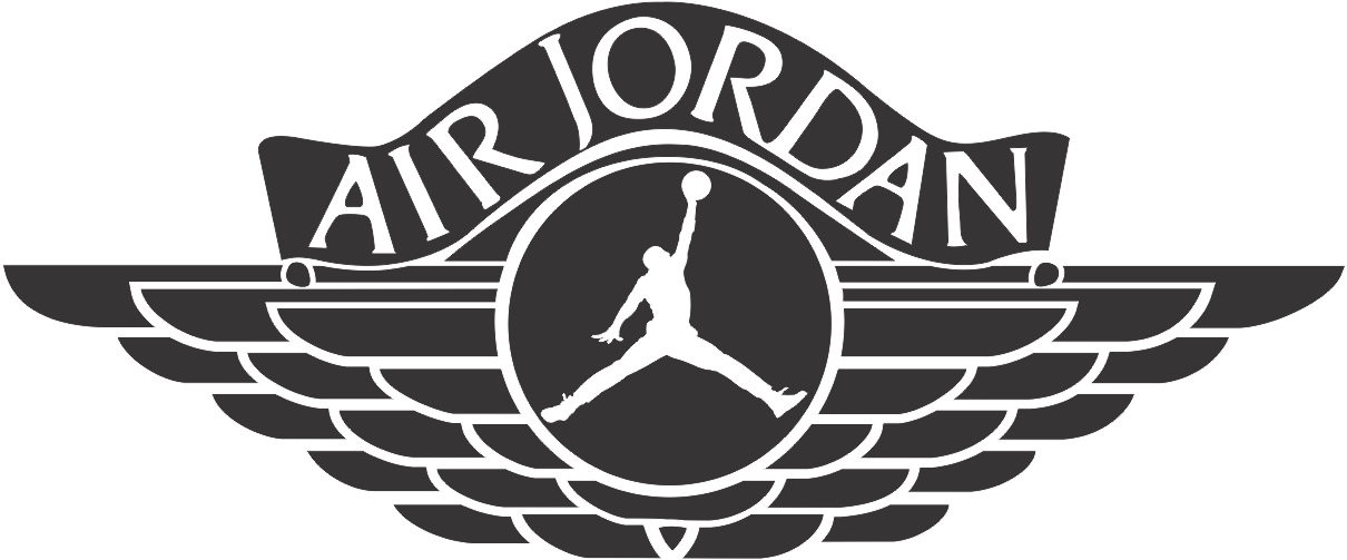 Air Jordan Logo Background PNG Image